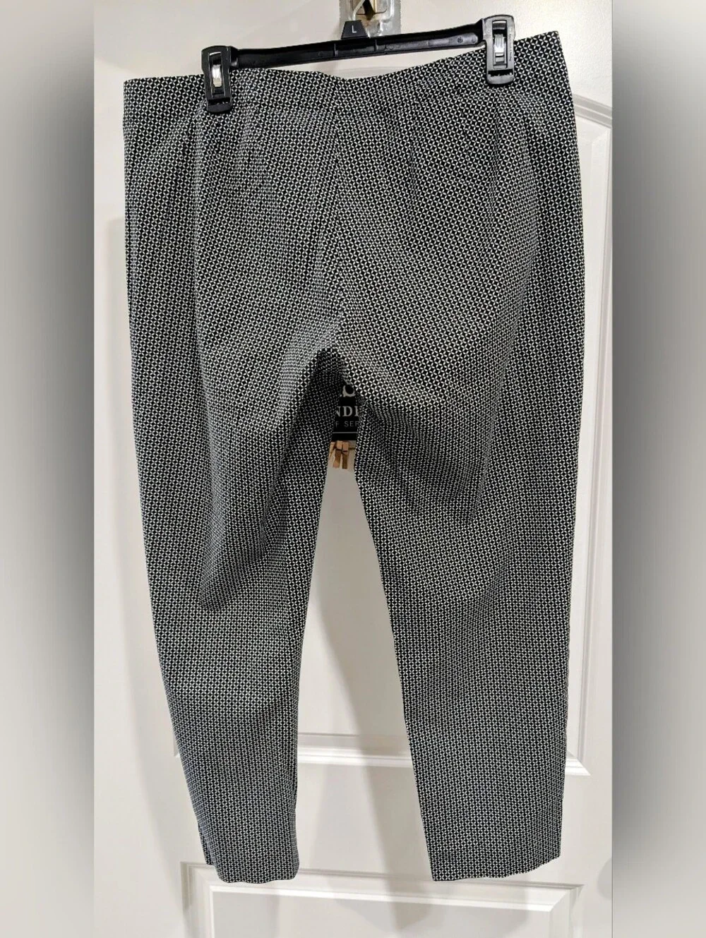 J. Jill Black and White Micro-Patterned Women's Dress Pants Size 14 Like New! - Picture 3 of 5